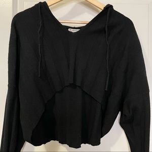 🔴2/$10 Knit Crop Top Hoodie